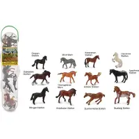 Collecta Box of Mini Horses in tube toy