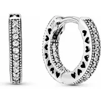 Pandora 296317CZ Hearts Hoops