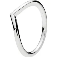 Pandora Polished Silver Wishbone ring 196314-54