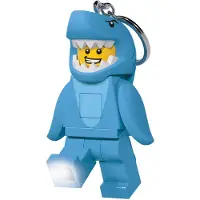 LEGO Nyckelring m. Ficklampa - Shark Kostymkille - - One Size - Ficklampor