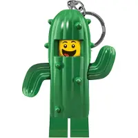 LEGO Ikonisk KAKTUSPOJKE nyckelring med LED-lampa