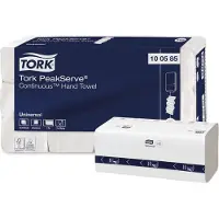Tork Håndklædeark H5 PeakServe Continuous Universal 1-lag hvid - (12 pakker x 410 stk./karton)