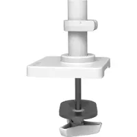 Ergotron LX Pro - Monteringssats (standardbas, 5-tums pelare, stångklämma, grommetbult, platta, vred) - omvandlingssats - stål, aluminium - vit - skrivbord