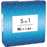 Tactic Brädspel - Trä - 5-I-1 - Collection Classique - - One Size - Brädspel