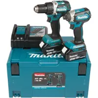 Makita Verktygspaket DLX2189TJ (DDF484 + DTD153); 18 V; 2x5,0 Ah batt.