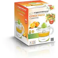 Esperanza CLEMENTINE - Citruspress - 0,7 liter - 25 W - vit/grön