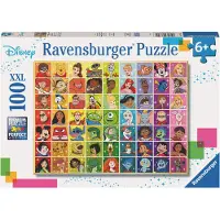Ravensburger Pussel - 100 Delar - Disney Multi Character - - One Size - Pussel