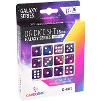 GameGenic Nebula D6-tärning 16 Mm 12 Påsar