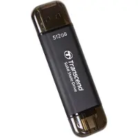 Transcend ESD310C 512 GB Extern SSD-disk USB 3.2 Gen 2, USB-C Svart TS512GESD310C