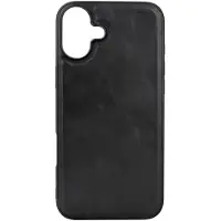 Buffalo Back cover Leather Magseries iPhone 16 Plus Black