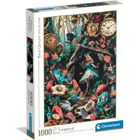 Clementoni 1000-bitars pussel. HQ Alice i Underlandet