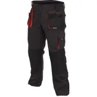 YATO Byxor YT-80147; M; svart röd