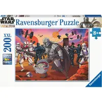 Ravensburger Mandalorian: Face Off 200 Bitars Pussel för Barn | Unika och Sammanlänkade Delar | Utbildande och Roligt