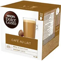 Dolce Gusto Café Au Lait, Kaffekapslar, Cafe au lait, Dolce Gusto, 30 koppar, Multifärg,