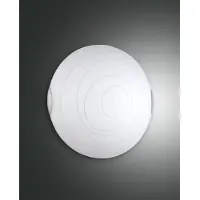 FABAS LUCE Taklampa KENT, dimbar, Vitt / opal, Vardagsrum / matsal, Glas, Modern, Taklampa