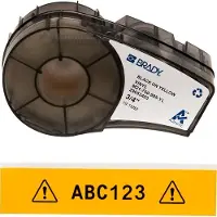 Brady M21-750-595-YL vinyltejp | svart text - gul tejp | 19,1mm x 6,40m (original)