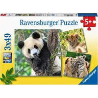 Ravensburger Panda Lion And Tiger Pussel 3x49 bitar
