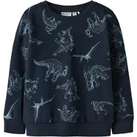 Name it Sweatshirt - Nej - NmmVaron - Dark Sapphire - - 3 år (98) - Sweatshirt
