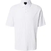 Armani Exchange för män. XM001292AF10337U0002 Merceriserad vit polotröja (XXL), Casual, Bomull, Kort ärm