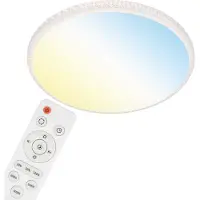 Briloner LED taklampa Style, dimbar, Vitt / opal, Vardagsrum / matsal, Syntetmaterial, Modern, LED-taklampa