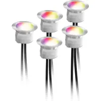 Deltaco Smart Home decklight förlängningskit, 5 lampor, varmvit/RGB