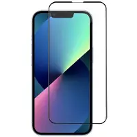 Lippa iPhone 16 2.5D heltäckande skärmskydd i härdat glas - 9H - svart kant