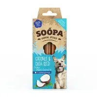 Soopa Dental Sticks med kokosnöt och chiafrön för hund (100 g)