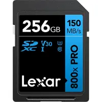 Lexar Sdxc 800x Pro Blue Series 256gb Uhs-1 V30 Minneskort