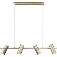 Nordlux Alanis 4-Spot 2213423035 Pendellampa GU10 Mässing