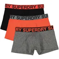 Superdry för män. M3110450A Set om 3 flerfärgade boxershorts (XL), Hemkläder, Bomull