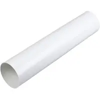 DUKA Ventilation Duka Vent.rør Ø125X500MM - Hvid Plast fremstilles i 2mm pvc