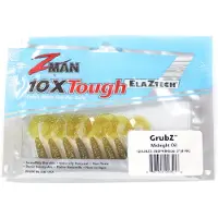 Z-Man Soft Lure GrubZ 2 Inch 8/Pack Midnight Oil (3516)