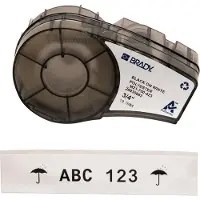 Brady M21-750-423 permanent polyestertejp | svart text - vit tejp | 19,1mm x 6,40m (original)