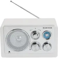 Denver Denver: Radio FM AM AUX Analog inställning TR-63W Vit