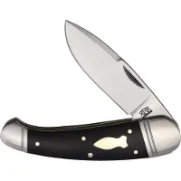 Rough Ryder Reserve Reserve Panthera RRR020, D2, Black Micarta, slipjoint pocket knife