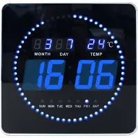 Unilux UNI LED FLO-CLOCK svart