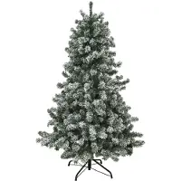 Konstgjort julgran i PVC FROST m/snö, Klass B+, 180x118 cm m/LED-ljus NORDIC WINTER (780-162)