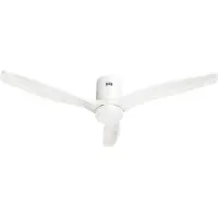 Avanca Hombli smart takfläkt med ljus - White & White Wood