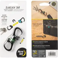 Nite Ize Magnetisk nyckelring NI-MSBL-08-R7 Svart, Oliv 1 st
