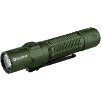 Olight Warrior 3S green 12969 LED Ficklampa IPX8 vattentät, med bältesclip, med hölster, med stroboskopläge Uppladdningsbara batteri 2300 lm 176 g