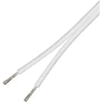 Deltaco Speaker cable, 2x0.75mm, pure copper conductor, 100m, white