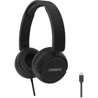 STREETZ HC110 Hörlurar, vikbara, volymkontrol, USB-C, black