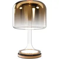 Maytoni LED bordslampa Spirito, Mässing / guld, Vardagsrum / matsal, Glas, LED-bordslampa