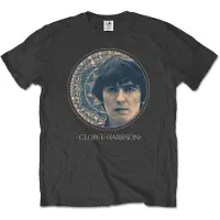 Ginza.se George Harrison: Unisex T-Shirt/Circular Portrait (Charcoal Grey) (X-Large)