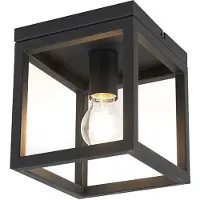 QAZQA Industriell pendellampa svart - Cage