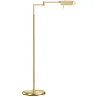 Knapstein LED golvlampa DANUTA, dimbar, Mässing / guld, Arbetsrum / kontor, Metall, LED-golvlampa
