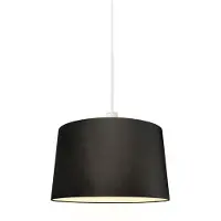 QAZQA Modern pendellampa vit med skärm 45 cm svart - Combi 1
