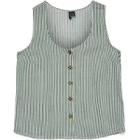 Vero Moda Blus 'VMBumpy' pastellgrön / mörkgrön