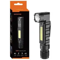 Superfire Ficklampa -G19; LED; 200 lm; 1x0,8 Ah batt.