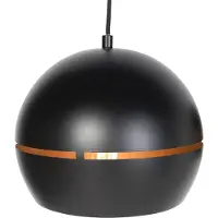 QAZQA Design Hänglampa svart med guldinredning 3-ljus - Buell